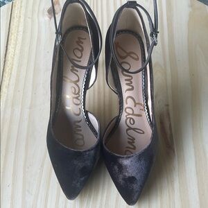 Sam Edelman Black Velvet Women's Shoes
